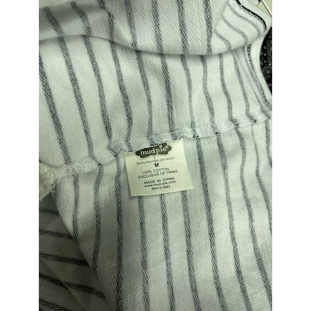 Mudpie Women’s Medium Dress White Blue Stripe - Picture 10 of 10